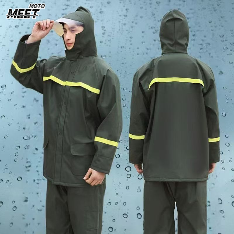 Fishing Rain Suit - Rijdende regenjas en regenbroekpak, splitfietsen, kamperen