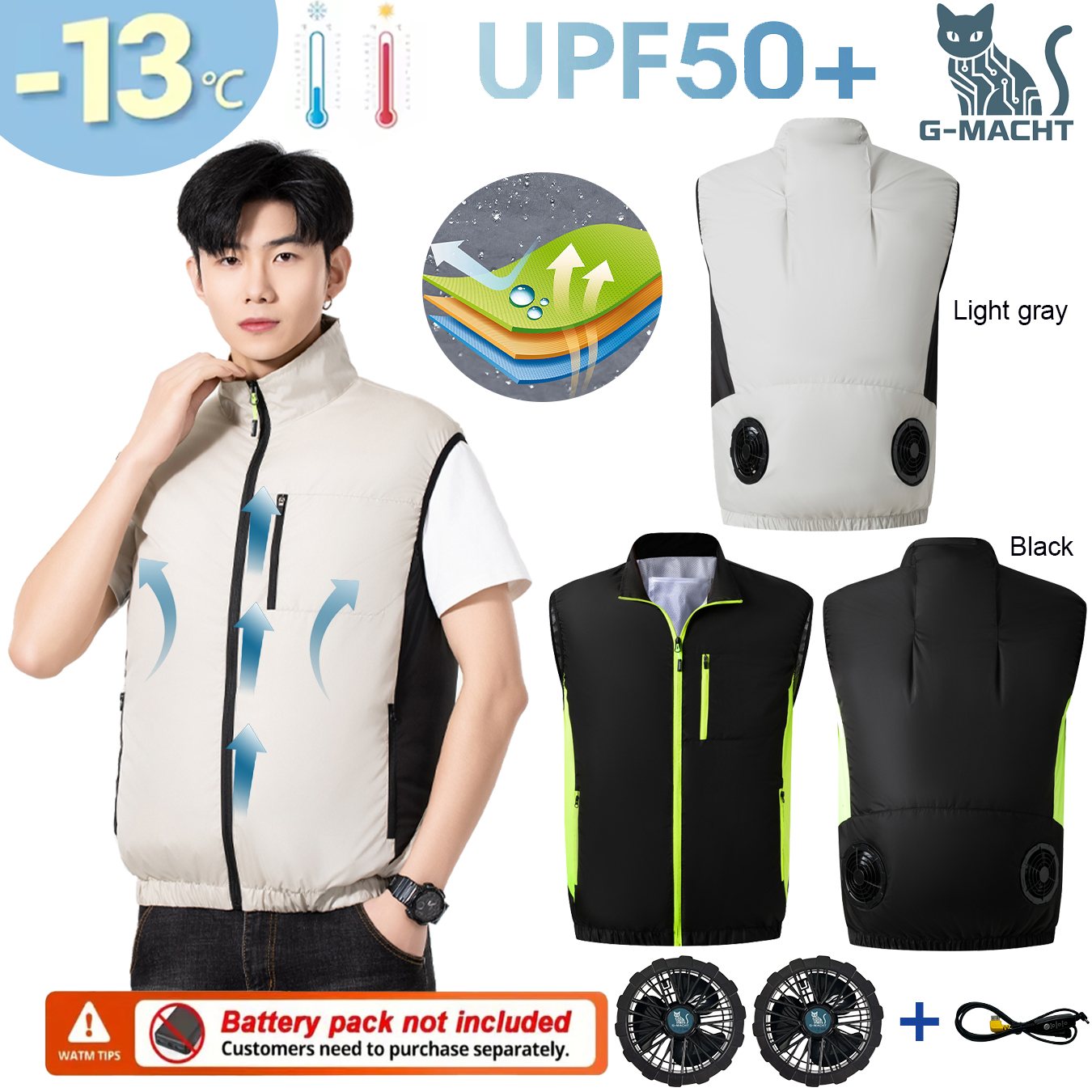 Zomer ademend draagbaar koelve - Fishing Vest recensie en prijs