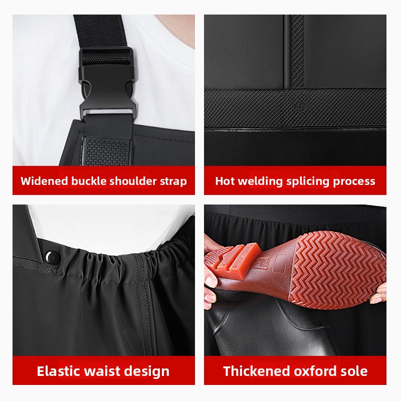 PVC borstwaadpakken met laarze - Fishing Pants Waterproof recensie en prijs